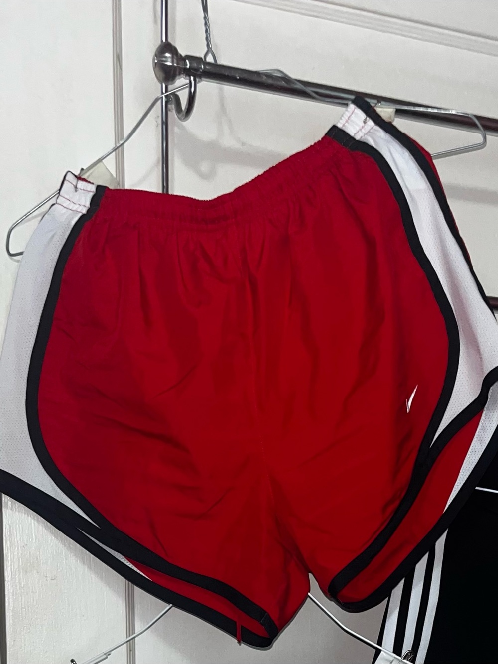 Nike Women’s Red and White Athletic Shorts
